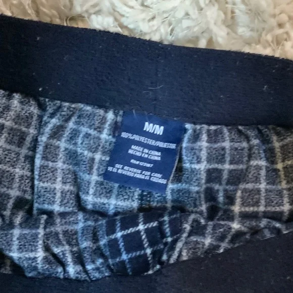 Izod Blue M x 2 Pair Plaid Flannel Pajama Bottoms Sleep Cozy Flannel Alpine - Picture 3 of 7